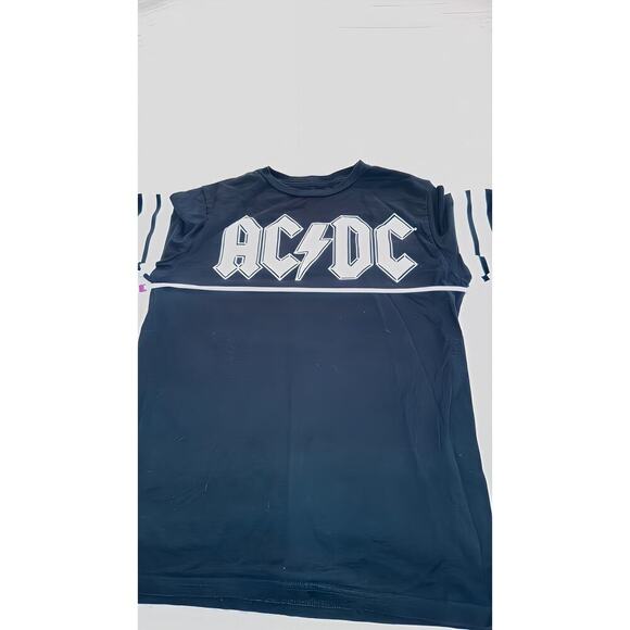 ACDC Band T Shirt Small Black Striped White Sleeve Decal - Picture 6 of 6